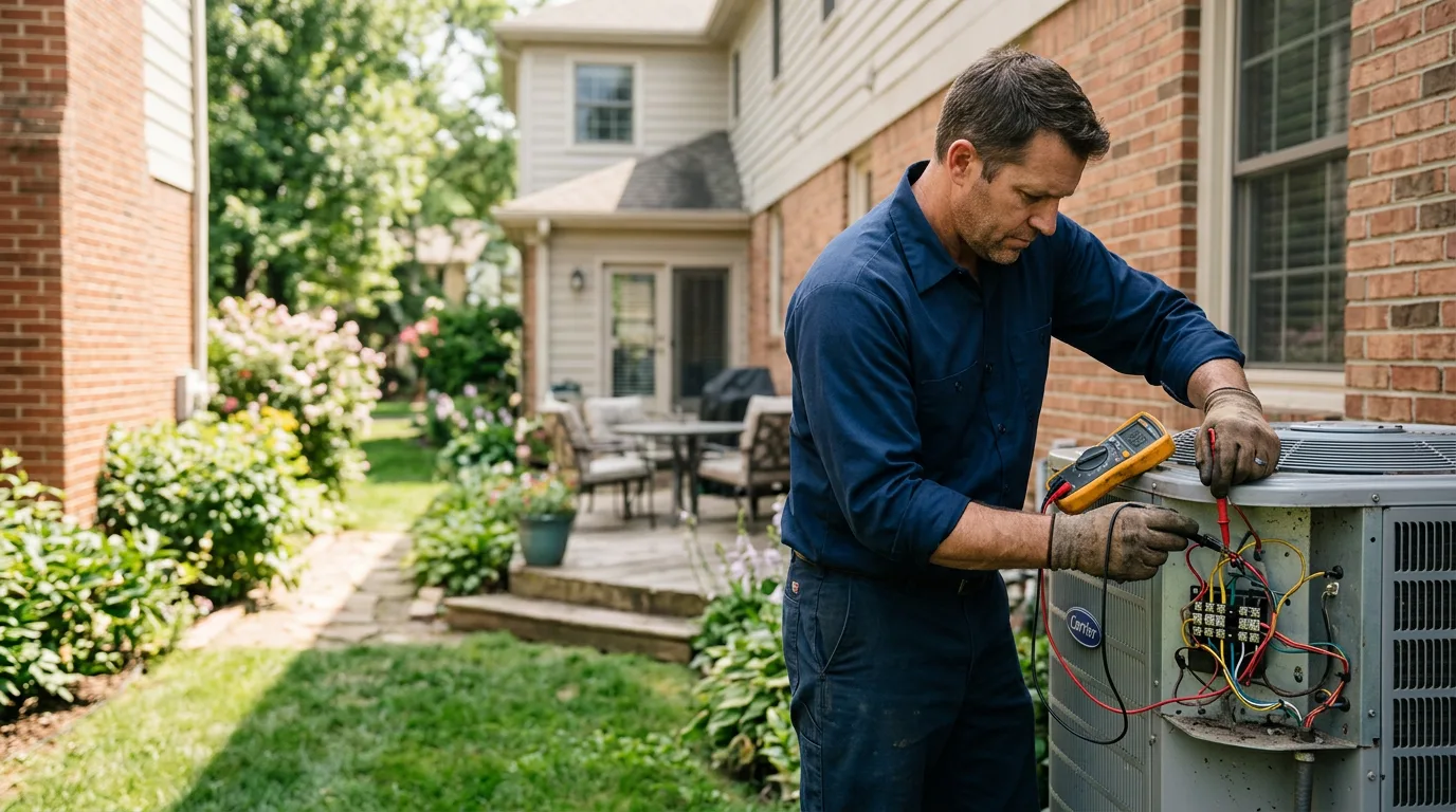 HVAC technician working near Morning View, KY